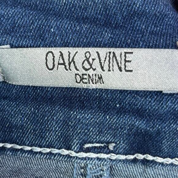 OAK & VINE Denim Midi Skirt Womens Size 2 - Picture 8 of 10